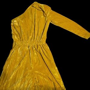 BCBGMaxAzria Yellow Wide Leg Jumpsuit